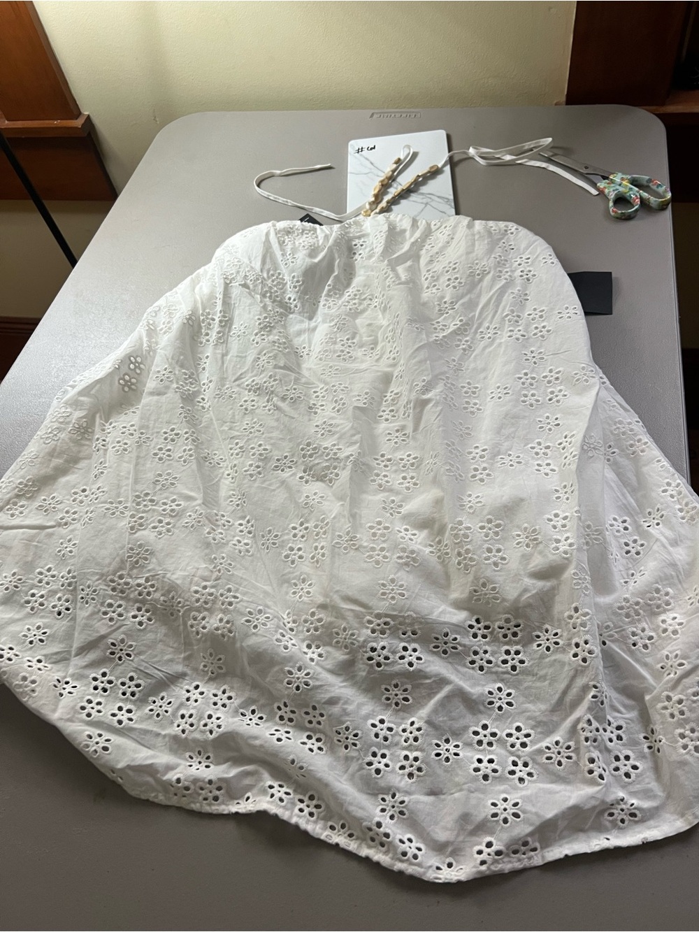 Lulu's White Eyelet Circle Skirt